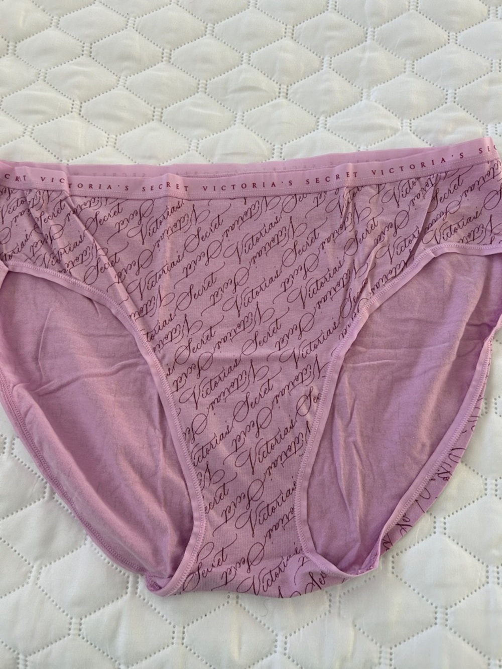 NWT Victoria's Secret Pink Script high leg brief pantie, size XXL